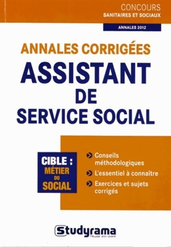 Livrenpoche : Concours assistant de service social. Annales corrigées - Collectif - Livre