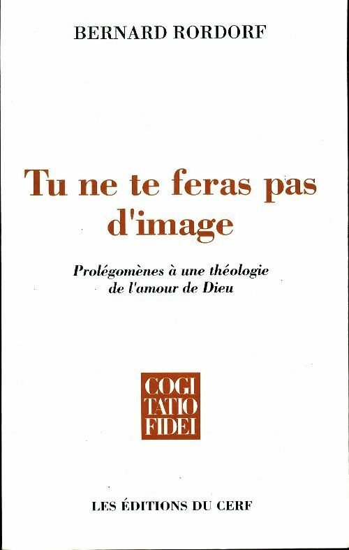 Livrenpoche : Tu ne te feras pas d'image - Bernard Rordorf - Livre