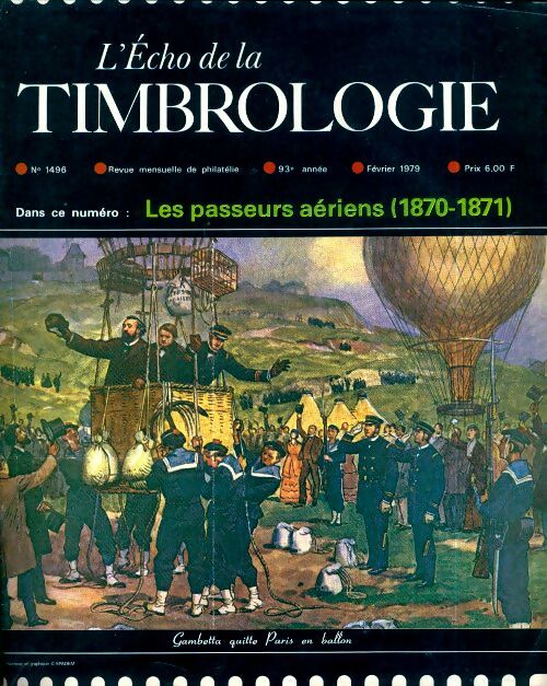 Livrenpoche : L'écho de la timbrologie n°1496 : Les passeurs aériens (1870-1871) - Collectif - Livre