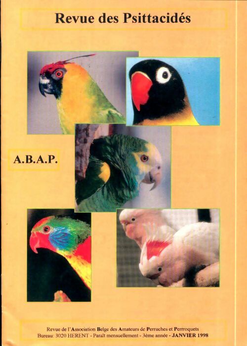 Livrenpoche : Revue des Psittacidés 3e année Janvier 1998 - Collectif - Livre
