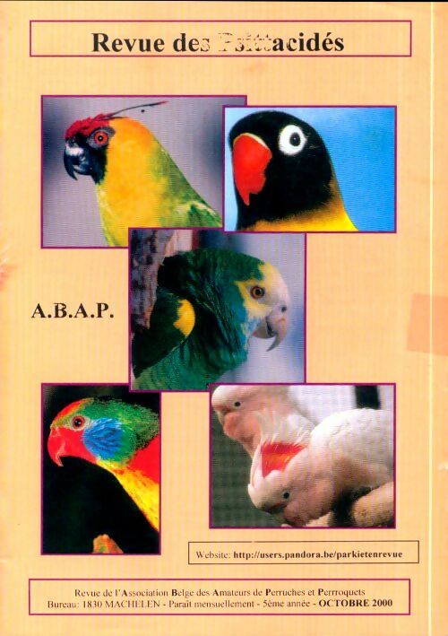 Livrenpoche : Revue des Psittacidés 5e année Octobre 2000 - Collectif - Livre