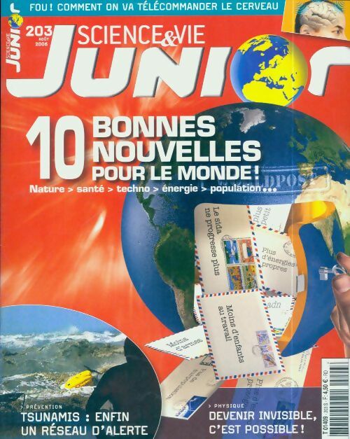 Livrenpoche : Science & vie junior n°203 : 10 bonnes nouvelles pour le monde ! - Collectif - Livre