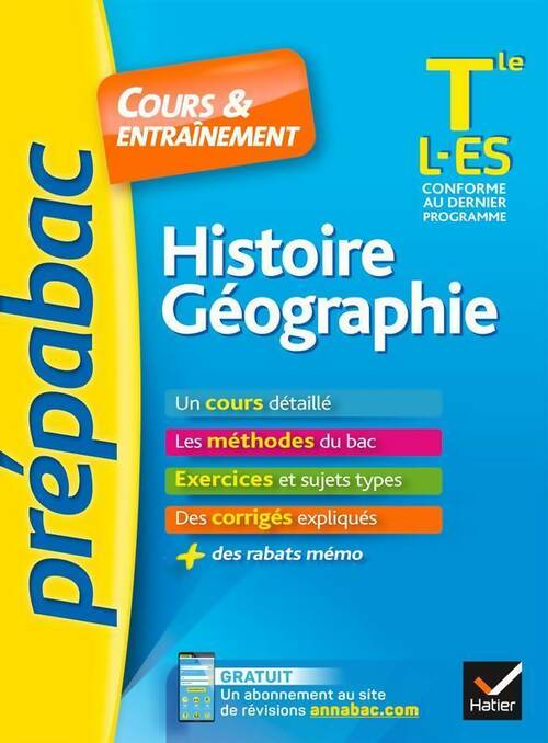 Livrenpoche : Histoire-géographie Terminales L, ES cours & entraînement - Christophe Clavel - Livre