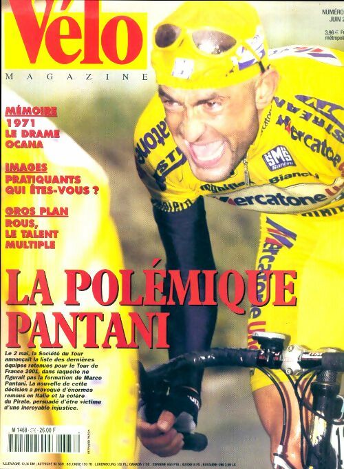 Livrenpoche : Vélo magazine n°376 : La polémique Pantani - Collectif - Livre