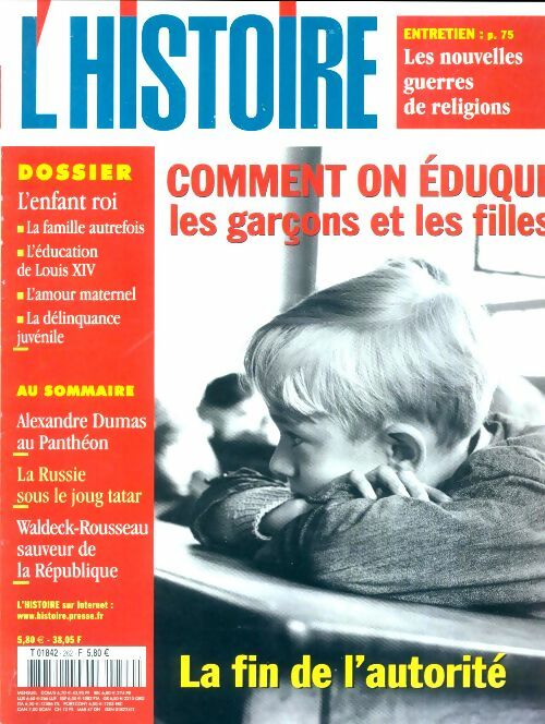 Livrenpoche : L'histoire n°262 : Comment on éduque les garçons et les filles - Collectif - Livre