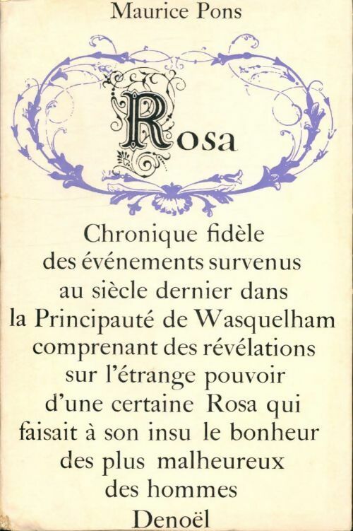 Livrenpoche : Rosa - Maurice Pons - Livre