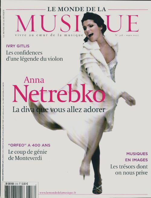 Livrenpoche : Le monde de la musique n°318 : Anna Netrebko - Collectif - Livre