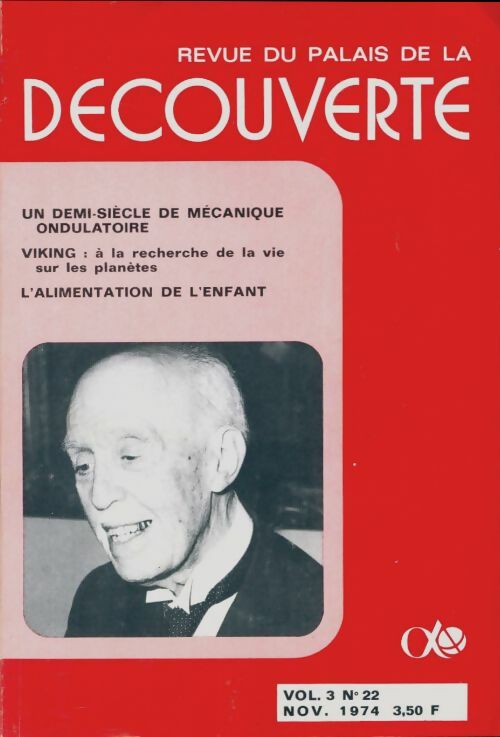 Livrenpoche : Revue du palais de la découverte vol 3 n°22 - Collectif - Livre