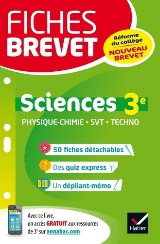 Livrenpoche : Sciences 3e : physique-chimie SVT technologie - Sandrine Aussourd - Livre