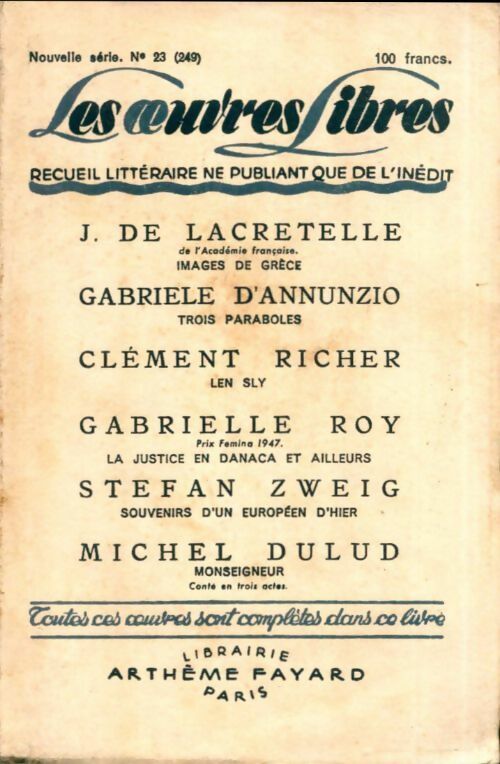 Livrenpoche : Oeuvres libres n°23 - Collectif - Livre