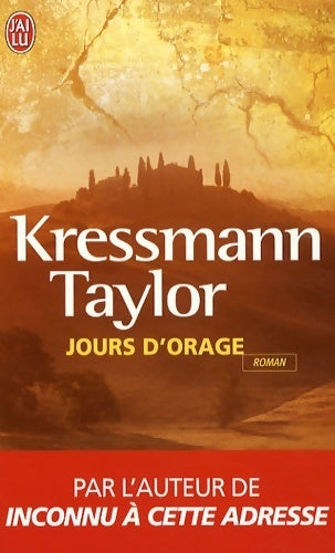 Livrenpoche : Jours d'orage - Kressmann Taylor - Livre