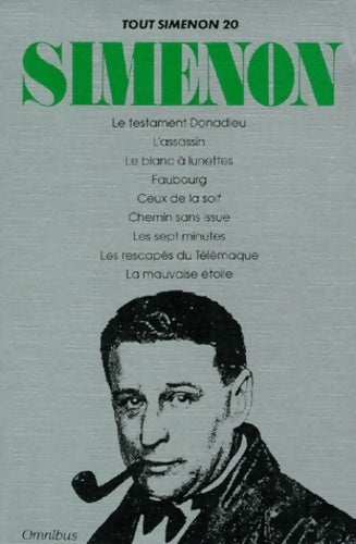 Livrenpoche : Tout Simenon Tome XX - Georges Simenon - Livre
