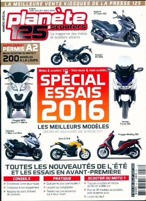 Livrenpoche : Planète 125 & scooter n°58 : Spécial essais 2016 - Collectif - Livre