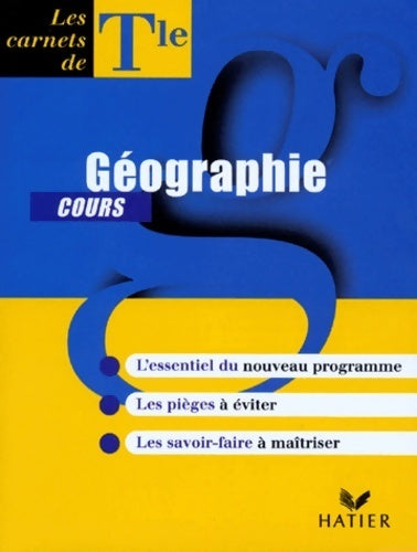 Livrenpoche : Géographie Terminale carnet de cours - Christian Barret - Livre