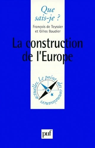 Livrenpoche : La construction de l'Europe - Gilles Baudier - Livre
