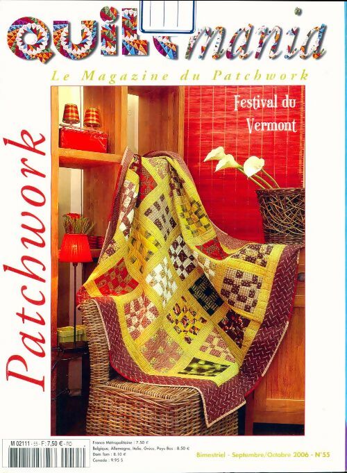 Livrenpoche : Quiltmania n°55 - Collectif - Livre