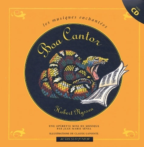 Livrenpoche : Boa cantor (1 livre + 1 CD audio) - Hubert Nyssen - Livre