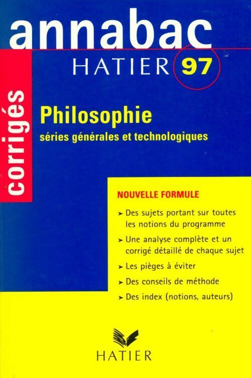Livrenpoche : Philosophie toutes séries, corrigés 1997 - Michel Falck - Livre