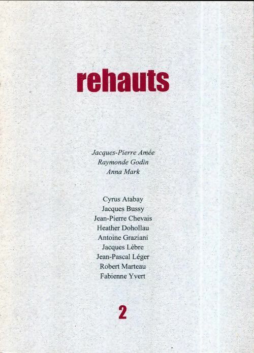 Livrenpoche : Rehauts n°2 - Collectif - Livre