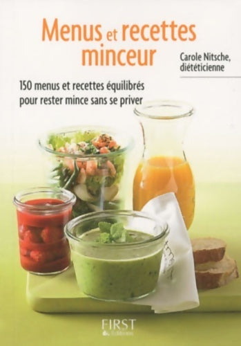 Livrenpoche : Le petit livres des menus minceur - Carole Nitsche - Livre