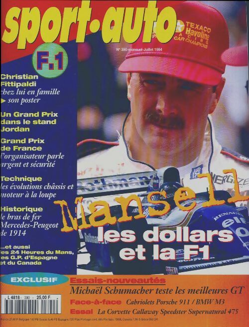 Livrenpoche : Sport-auto n°390 : Mansell, les dollars et la F1 - Collectif - Livre