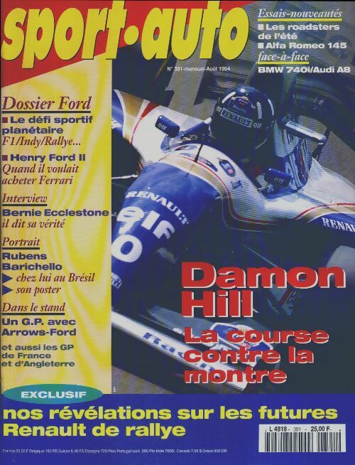 Livrenpoche : Sport-auto n°391 : Damon Hill, la course contre la montre - Collectif - Livre