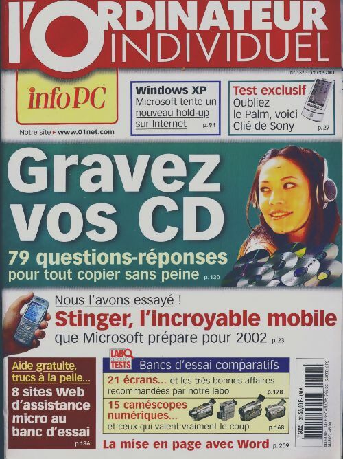Livrenpoche : L'ordinateur individuel n°132 : Gravez vos CD - Collectif - Livre