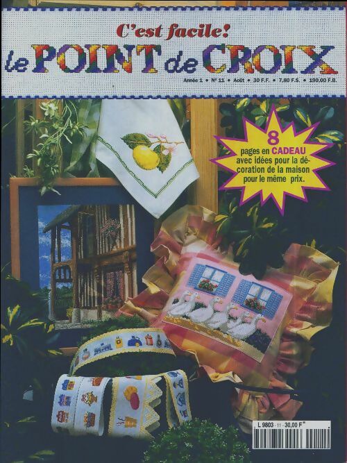 Livrenpoche : C'est facile ! Le point de croix n°11 - Collectif - Livre
