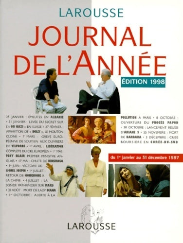 Livrenpoche : Journal de l'année édition 1998 - Collectif - Livre