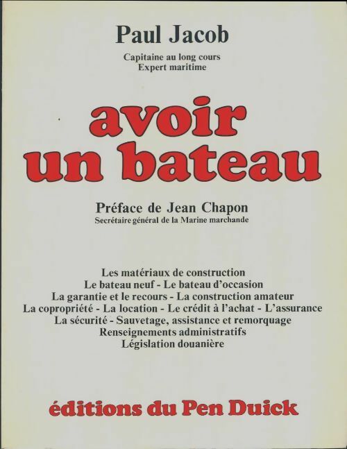 Livrenpoche : Avoir un bateau - Paul Jacob - Livre