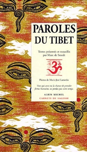 Livrenpoche : Paroles du Tibet - Marc De Smedt - Livre