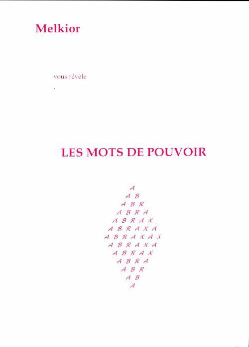 Livrenpoche : Melkior vous révèle les mots de pouvoir - Melkior - Livre