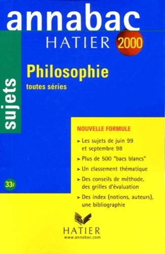 Livrenpoche : Philosophie toutes séries sujets 2000 - G. Bigot - Livre