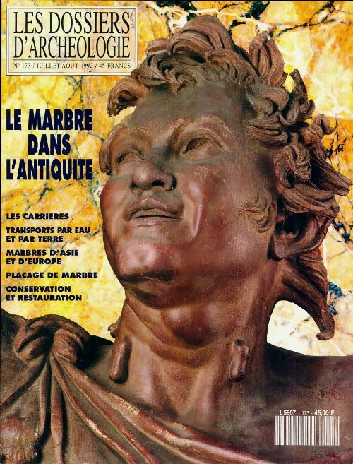 Livrenpoche : Les dossiers d'archéologie n°173 : Le marbre dans l'antiquité - Collectif - Livre