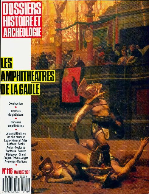 Livrenpoche : Dossiers histoire et archéologie n°116 : Les amphithéâtres de la Gaule - Collectif - Livre