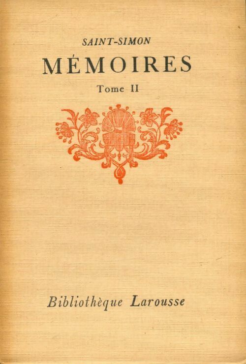 Livrenpoche : Saint-Simon mémoires tome II - Duc De Saint-Simon - Livre