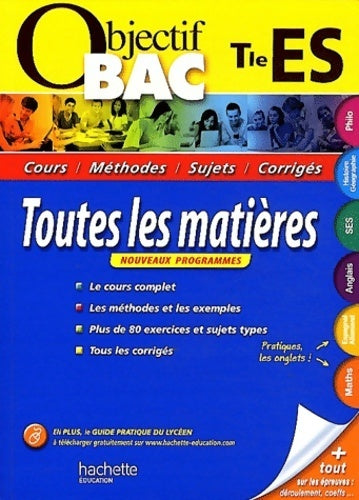 Livrenpoche : Toutes les matières Terminale ES - Collectif - Livre