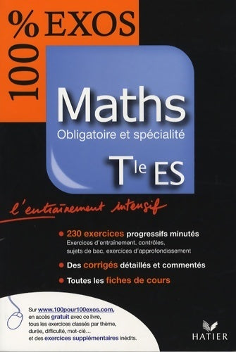 Livrenpoche : Maths Terminale ES enseignement obligatoire et de spécialité 2007 - Philippe Rousseau - Livre