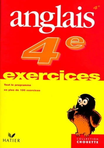 Livrenpoche : Anglais de la 4e à la 3e - 13-14 ans (+ corrigés) - Chouette Entraînement Hatier - Livre