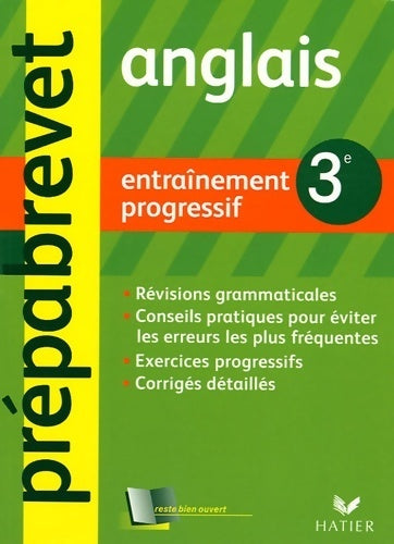 Livrenpoche : Anglais 3e entraînement progressif - Claude Vollaire - Livre
