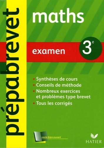 Livrenpoche : Mathématiques 3e examen - Michel Goutodier - Livre