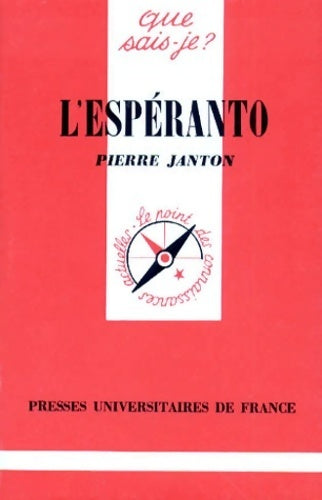 Livrenpoche : L'espéranto - Pierre Janton - Livre