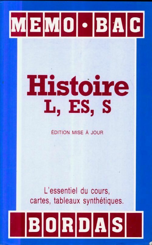 Livrenpoche : Histoire Terminales L, ES, S - Anne-Cécile Sibout - Livre