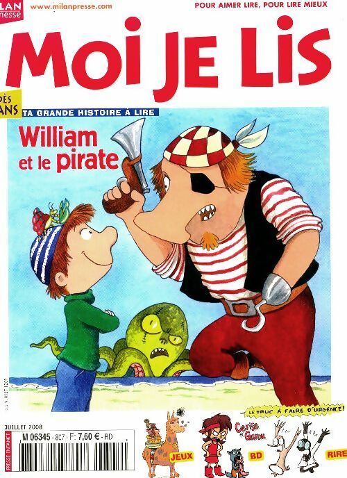 Livrenpoche : Moi je lis n°249 : William et le pirate - Collectif - Livre