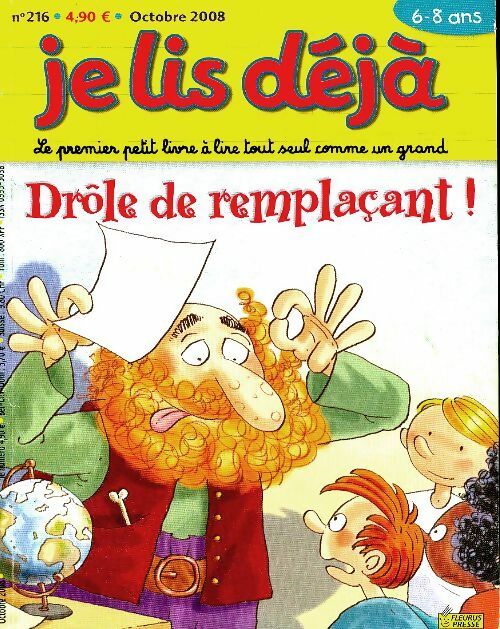 Livrenpoche : Je lis déjà n°216 : Drôle de remplaçant - Collectif - Livre