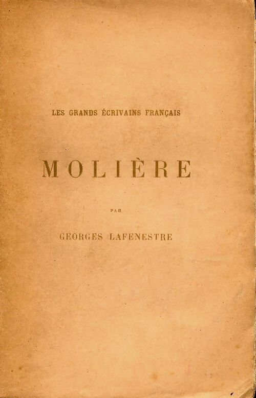 Livrenpoche : Molière - Georges Lafenestre - Livre