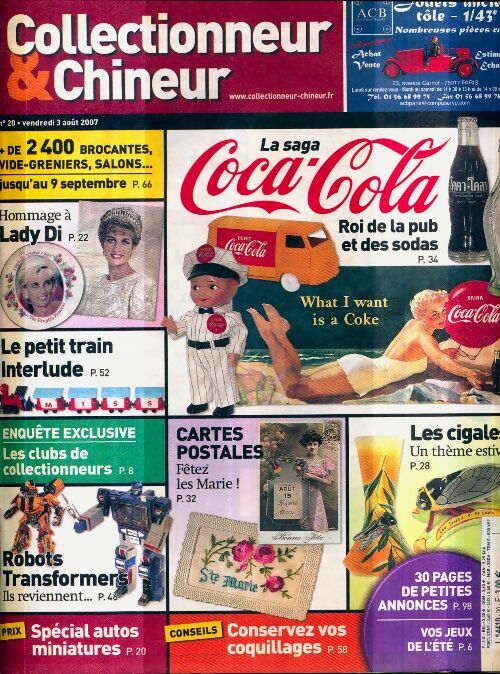 Livrenpoche : Collectionneur & chineur n°20 : La saga Coca Cola - Collectif - Livre