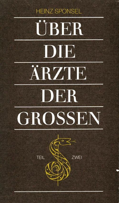 Livrenpoche : Über die ärzte der grosen - Heinz Spondel - Livre