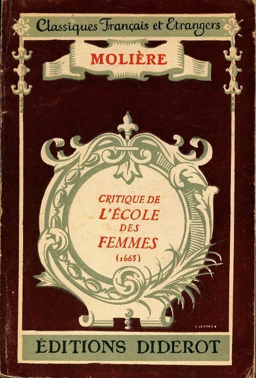 Livrenpoche : Critique de l'école des femmes - Molière - Livre