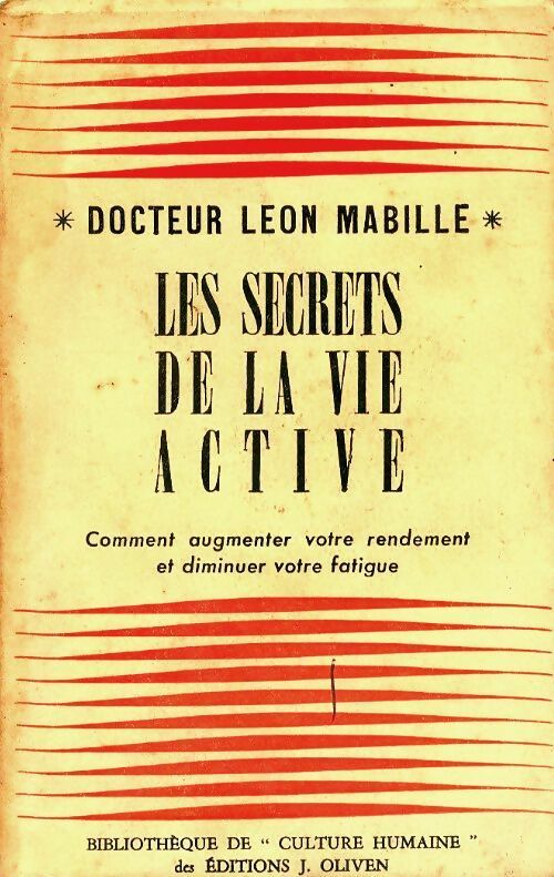 Livrenpoche : Les secrets de la vie active - Léon Mabille - Livre
